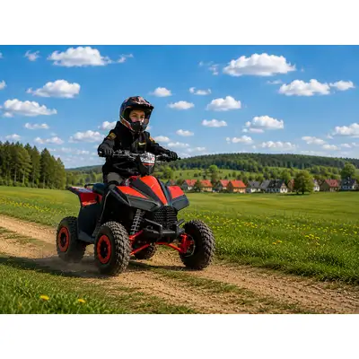 Quad dla Dzieci Spalinowy HighPer ATV11 Czerwony 49cc Manual Start