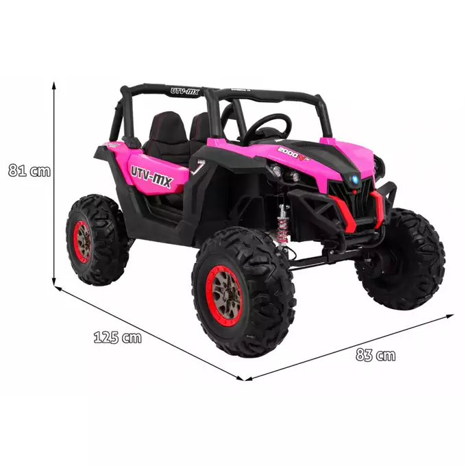 Buggy SuperStar 4x4 XMX-603 MP3 Różowy Dwuosobowy pojazd terenowy