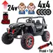 Buggy SuperStar 4x4 XMX603 MP3 24V Czarny 4x120W Dwuosobowy samochód terenowy dla dziecka